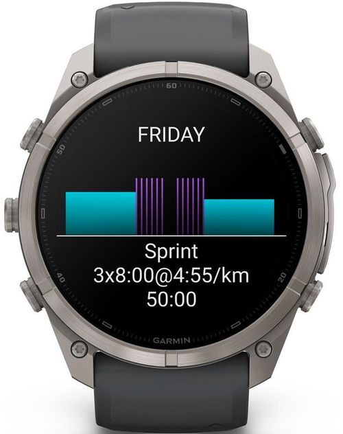 cumpără Ceas inteligent Garmin Fenix 9 Pro, 51mm, Ti w/Gpt/Blk bnd (010-04337-26) în Chișinău 