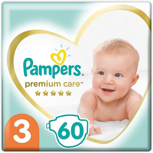 Подгузники Pampers Premium Care 3 (5-9 kg) 60 шт 