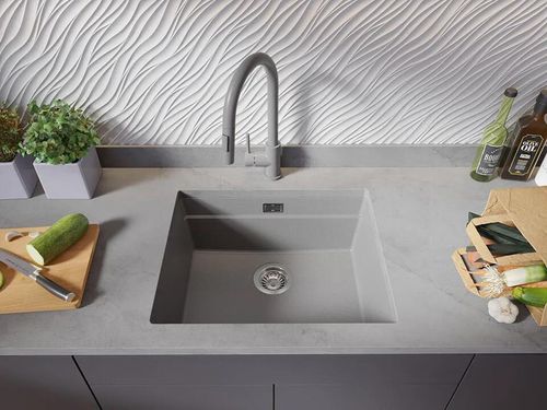 купить Мойка кухонная Primagran Prague 60 Level Undermount Grey + accesorii 470x460 MP6KS#P в Кишинёве 