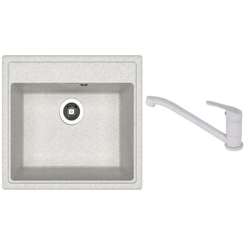 cumpără Chiuvetă bucătărie cu bateria Dr.Gans Nika 570 + SanDonna F 1066 gri în Chișinău 