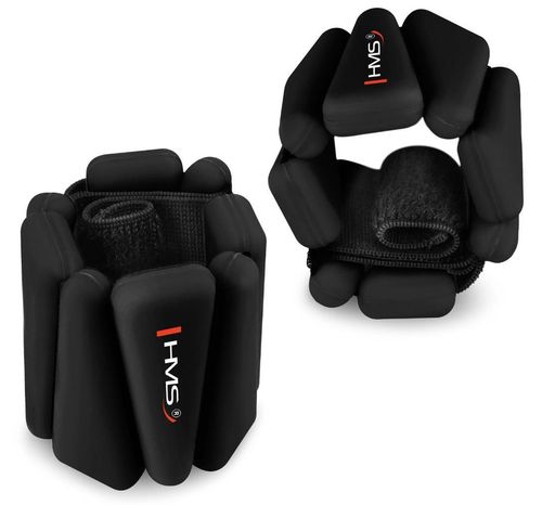 cumpără Greutăți pentru mâini și picioare HMS SNK01 2x0.5kg, iron+silicone, 28cm (17-47-324) Black în Chișinău 