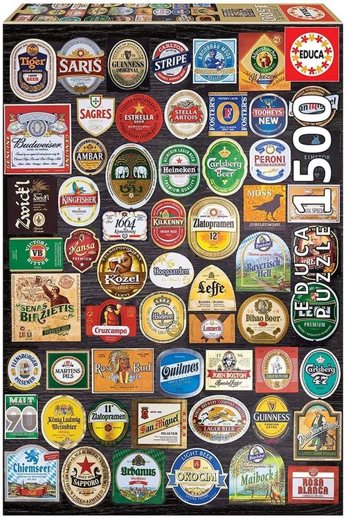 купить Головоломка Educa 18463 1500 Beer labels collage в Кишинёве 