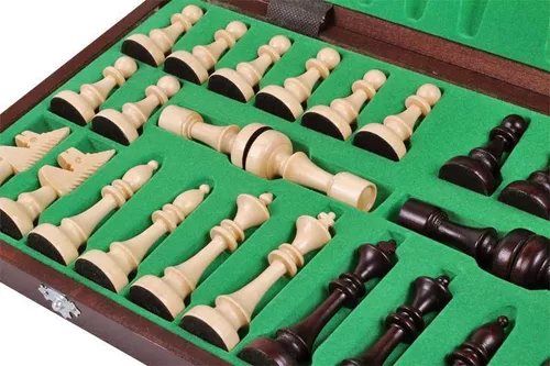 cumpără Joc educativ de masă miscellaneous 8393 Sah din lemn 48 cm CH150 1.6 kg, king 9.8 cm Club Chess Sunrise în Chișinău 