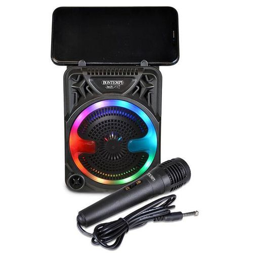 купить Аудио гига-система Bontempi 491000 Набор караоке с микрофоном, светом и подставкой под телефон в Кишинёве 