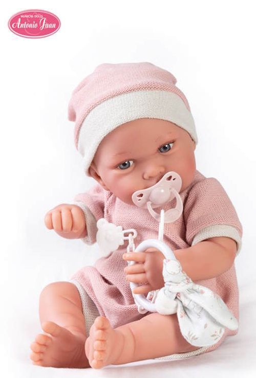 cumpără Păpușă Antonio Juan 50159 bebelus Pipa in haine roz, in sac de dormit cu iepurasi, 48312 în Chișinău 