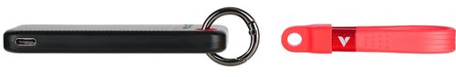 купить Накопители SSD внешние Verbatim M.2 External SSD 256GB Verbatim Pocket USB 3.2 Gen 2, Black/Red (VER_32417) в Кишинёве 