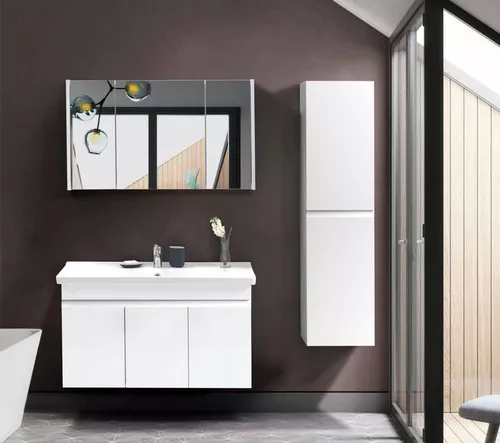 купить Зеркало для ванной Martat Venna 100cm (white) (05435) в Кишинёве 