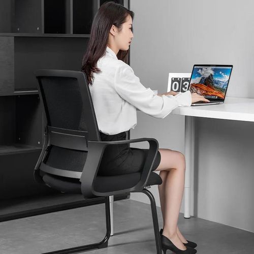 cumpără Scaun de birou Deli DLE4500 Material textil negru în Chișinău 