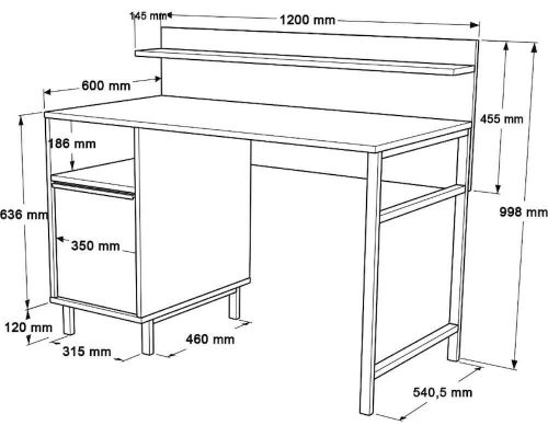 купить Офисный стол Trendy ON16-S в Кишинёве 
