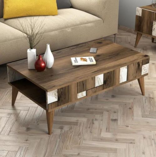 купить Журнальный столик Trendy Madrid, Alb 105x37x60cm в Кишинёве 