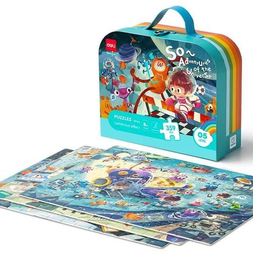 купить Головоломка Deli DLEH746 Puzzle Adventures of the Universe, 359elem в Кишинёве 