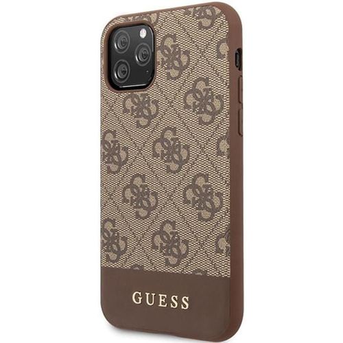 купить Чехол для смартфона CG Mobile GLBR Guess 4G Stripe Cover for iPhone 11 Pro Max Brown (EU Blister) в Кишинёве 
