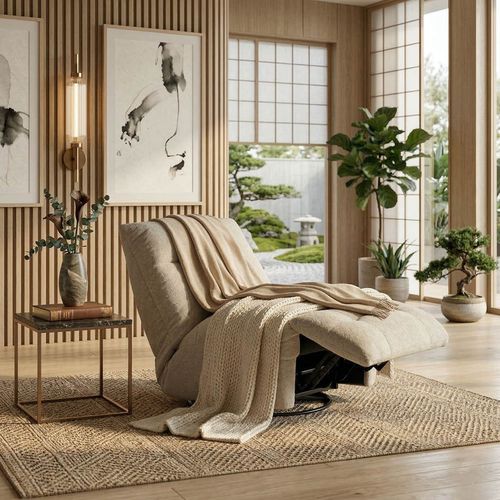 купить Кресло Deco Recliner Nardo ROF-017 Grey (Royal Boucle Mushroom) в Кишинёве 