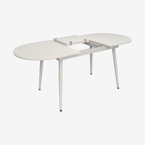 купить Комплект стол и стулья Evelin di Costacurta стол DT-533R Wh + 4 стула YTC-064Wh UF910-01 (Light beige) в Кишинёве 
