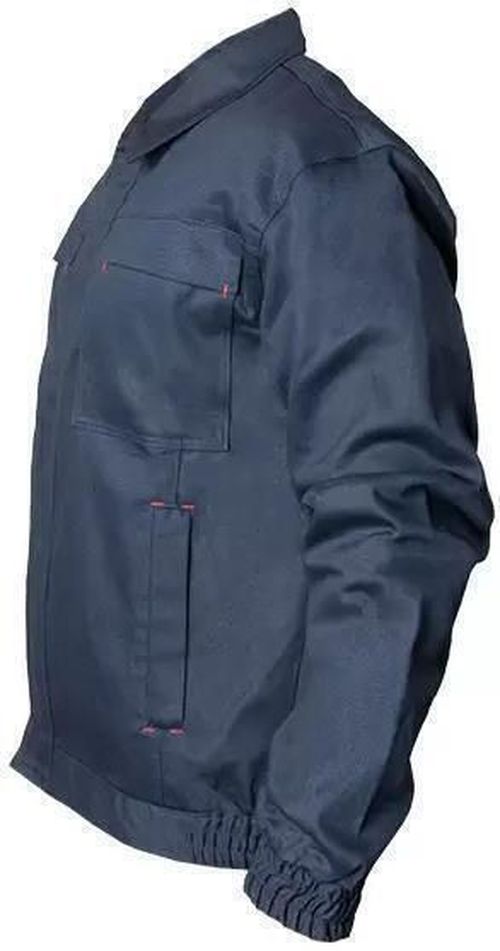 купить Спецодежда Profmet 365504 Сварочная куртка, размер XXL, 100% хлопок, огнестойкая и антистатическая, плотность 350 г/м², темно-синяя в Кишинёве 