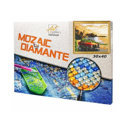 купить Картина по номерам Art Gallery GB85689 Mozaic cu diamante 30x40cm Calatorie retro в Кишинёве 