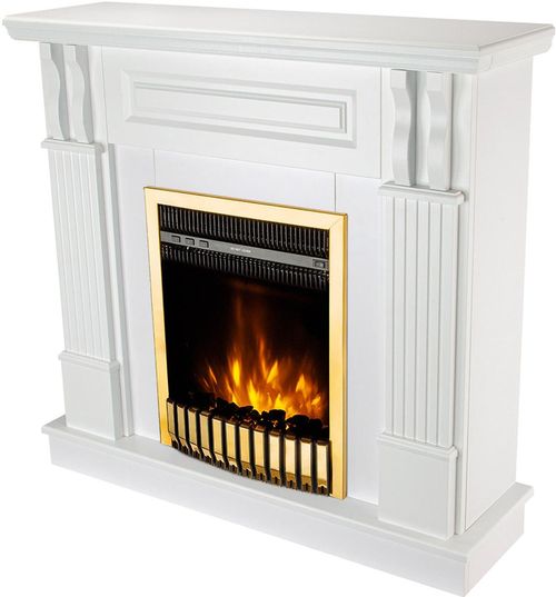 купить Камин электрический ArtFlame Veronix & Gala Gold, 1000x1050x300mm, Alb в Кишинёве 