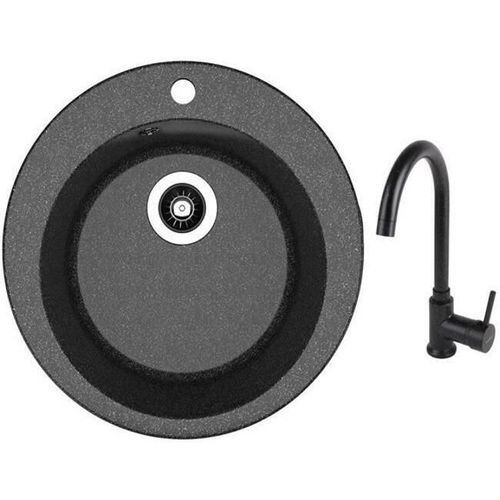 купить Мойка кухонная со смесителем Dr.Gans Gala + SanDonna F 7073 negru в Кишинёве 