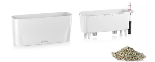 купить Цветочный горшок Lechuza Delta Premium 20, White в Кишинёве 