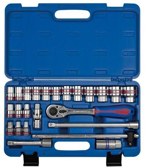 cumpără Set de unelte de mână King Tony ST4028SR набор 1/2" торцевых головок дюймовые 12 гран.и принадлежностей, 24 пр. în Chișinău 