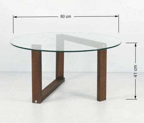 купить Журнальный столик Trendy Yuvarlak Cam Orta Sehpa S300 80x41x80cm в Кишинёве 