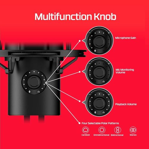 cumpără Microfon pentru PC HyperX 872V1AA, QuadCast 2, Black în Chișinău 