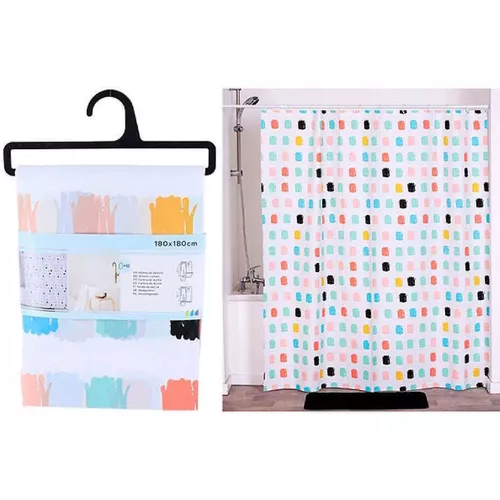 купить Занавеска для ванной Tendance 55794 Leon 180x180cm, PEVA в Кишинёве 