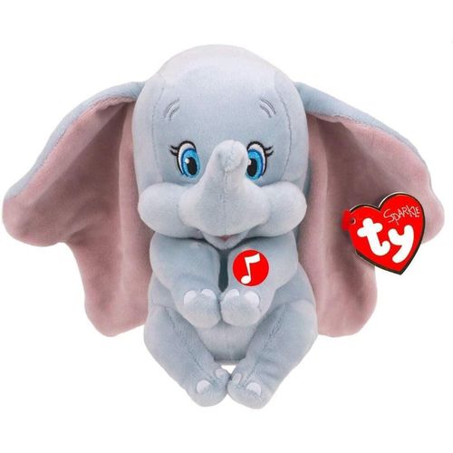 купить Мягкая игрушка TY TY41095 DUMBO elephant with sound 15 cm в Кишинёве 
