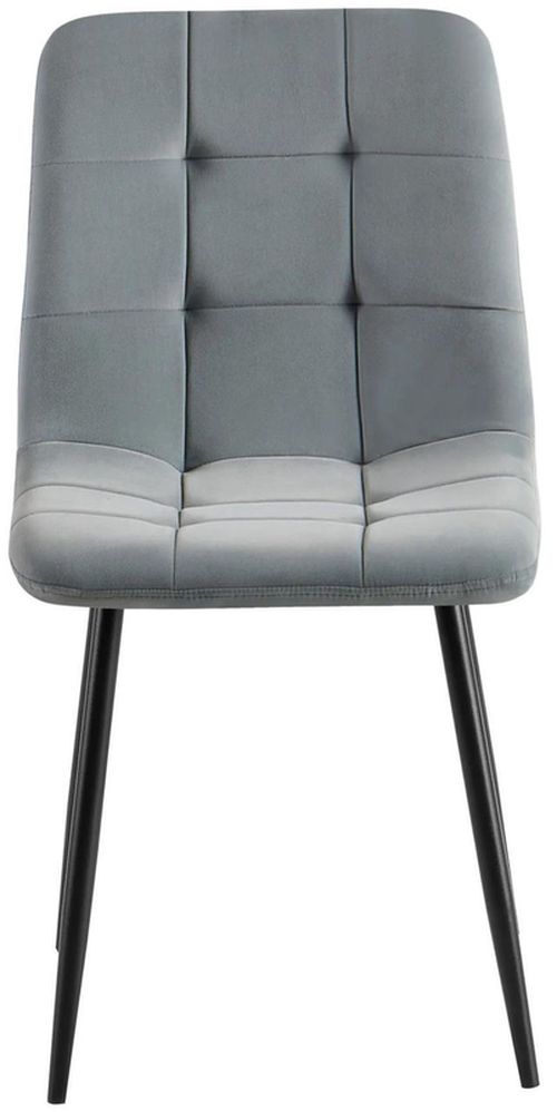 купить Стул Interdepo TED new, Light Grey Velvet 20A17BLK-34 в Кишинёве 