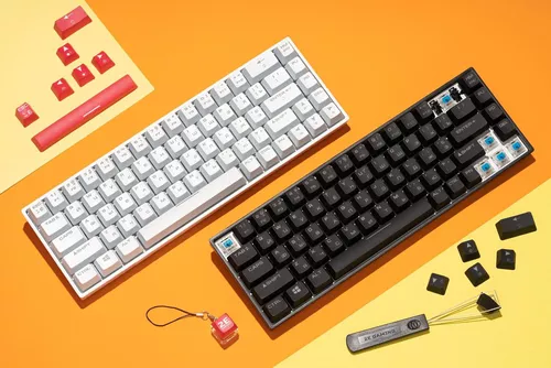 cumpără Tastatură 2E 2E-KG370UBK-BL KG370 RGB 68key Gateron Blue Switch USB Black UKR în Chișinău 