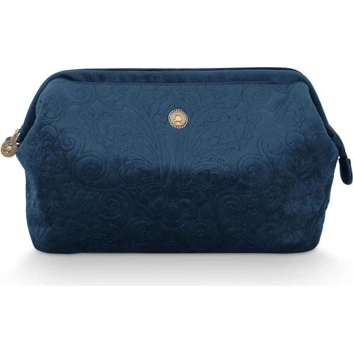 купить Несессер/косметичка Pip Studio 51.274.217 Cooper Cosmetic Purse Extra Large Velvet Quiltey Days Blue 30x13.8x20.7cm в Кишинёве 