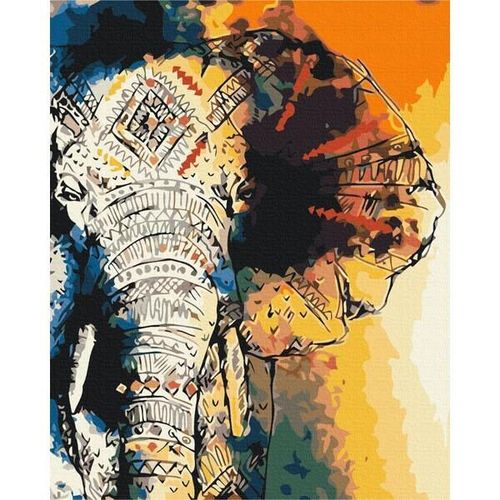 cumpără Tablou pe numere BrushMe BS52233 (în cutie) Desen pe elefant în Chișinău 