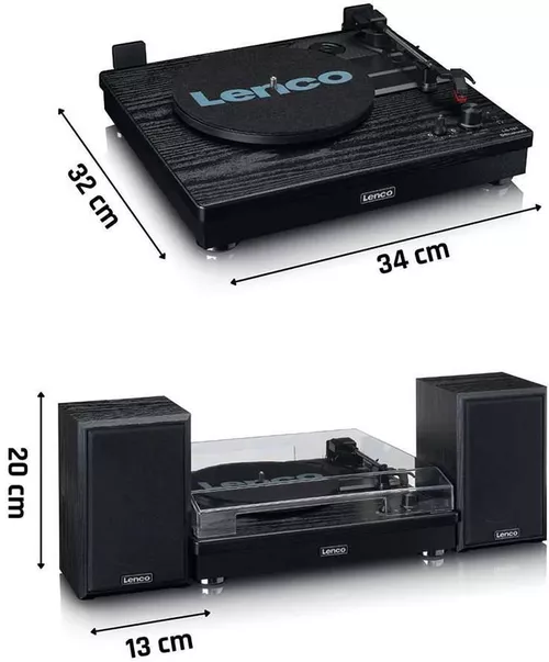 купить Проигрыватель виниловый Lenco LS-101BK в Кишинёве 