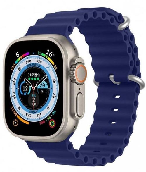 cumpără Curea Dux Ducis Ocean Wave Version Apple Watch 42MM/44MM/45MM, Mid-Night Blue în Chișinău 