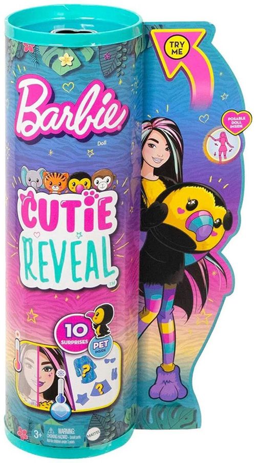 купить Кукла Barbie HKR00 Toucan seria Cute Reveal в Кишинёве 
