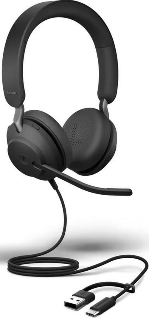 cumpără Căști pentru gaming Jabra 24189-999-799 Evolve2 40 SE, USB C/A, MS Stereo în Chișinău 
