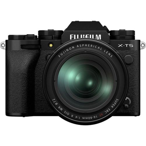 купить Фотоаппарат беззеркальный FujiFilm X-T5 XF16-80mm F4 R OIS WR black Kit в Кишинёве 