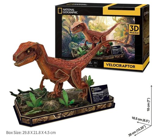 cumpără Set de construcție Cubik Fun DS1053h 3D Puzzle Velocisaurus în Chișinău 