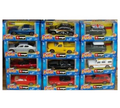 купить Машина Bburago 18-30010 STREET fire-Display Blue/Red/Yellow 24 pcs x 3 d в Кишинёве 