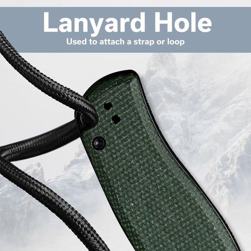 купить Нож походный Sencut S20057C-4 Traxler, mâner Canvas Micarta verde, Liner Lock в Кишинёве 