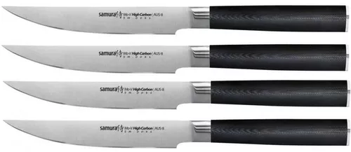 купить Набор ножей Samura MO-V steak 120mm, 4buc. (SM-0031S) в Кишинёве 