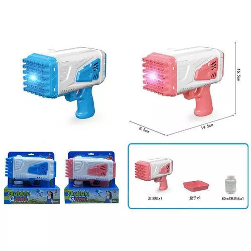 cumpără Jucărie Essa 526B Pistol pentru baloane de săpun, 80 ml (Albastru/Roz) în Chișinău 