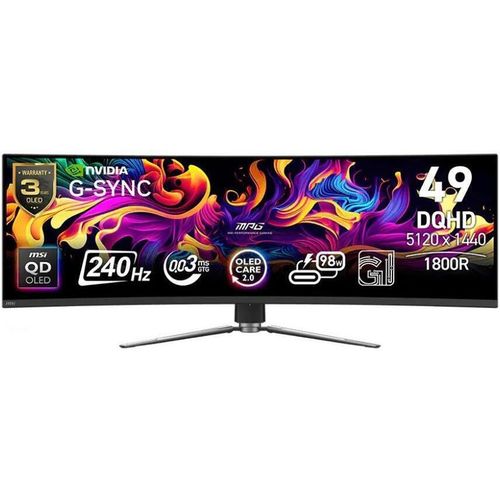 купить Монитор MSI MPG 491CQPX Curved Black QD-OLED в Кишинёве 