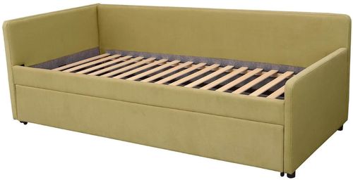 купить Кровать детская Interdepo LEO 90 Right bed, Оливковый зеленый в Кишинёве 