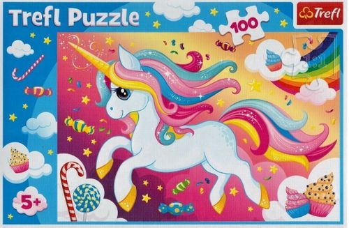 купить Головоломка Trefl 16386 Puzzles 100 Beautiful Unicorn в Кишинёве 