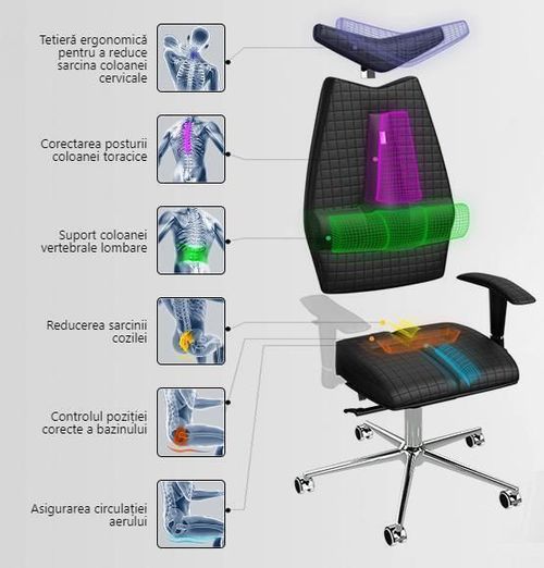 cumpără Fotoliu de birou Kulik System Jet Brown Piele în Chișinău 