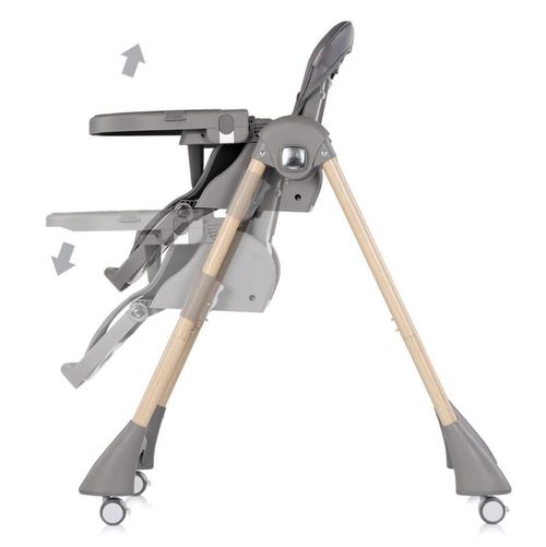 купить Стульчик для кормления Chipolino STHCS02601CH CANDY SHOP charcoal в Кишинёве 