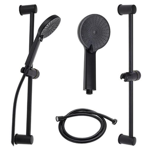 cumpără Set pentru duș Holland 55577 Set de dus Bathroom: para, furtun, suport negru, inox în Chișinău 