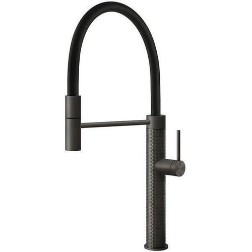 купить Смеситель кухонный Gessi 60012-707 Gessi 316 Black Metal Brushed PVD в Кишинёве 