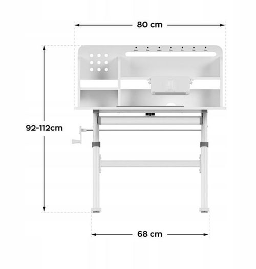 купить Офисный стол Mark Adler Biurko Study 5.0 Grey в Кишинёве 